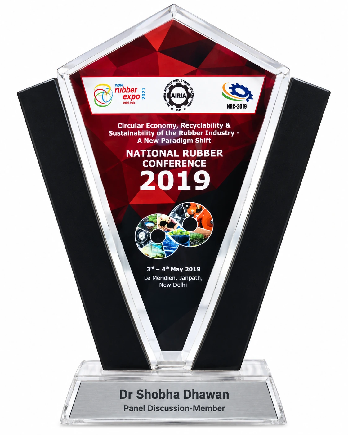 National Rubber Conference 2019 Award Plaque